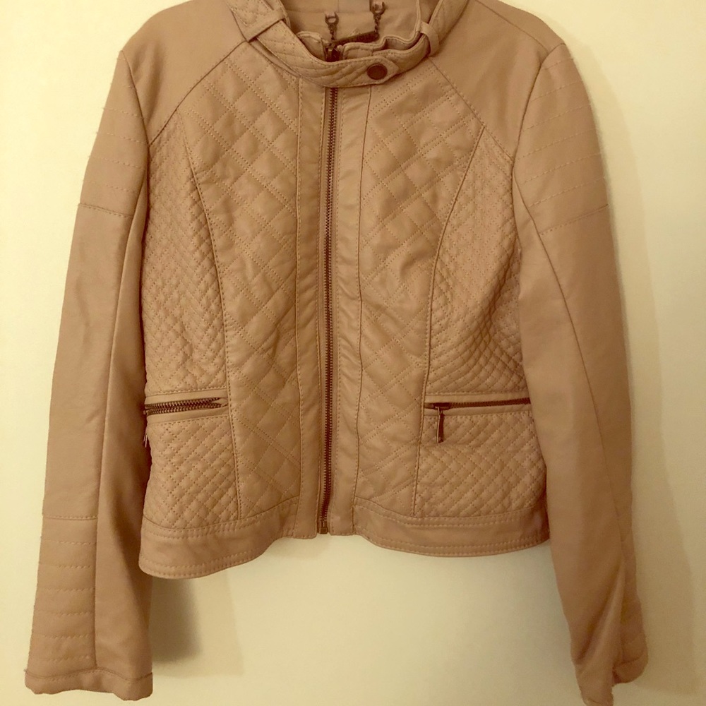 Kids Light brown Leather jacket